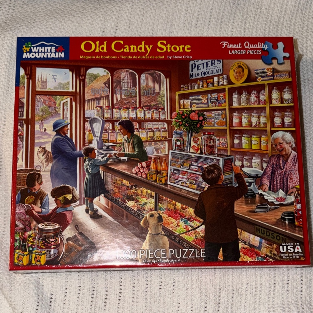 White Mountain Old Candy Store 1000-Piece‎ Puzzle NEW
